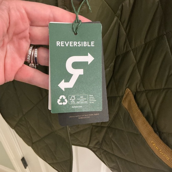 NWT Barbour x House of Hackney Gransden quilted jacket REVERSIBLE US 12 UK 16 - Picture 7 of 12